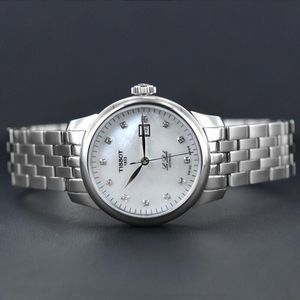 Tissot Silver Women's Watch with White Dial